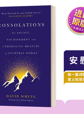 英文原版 Consolations 安慰 英国诗人大卫 怀特 精装 英文版 David Whyte 进口英语原版书籍