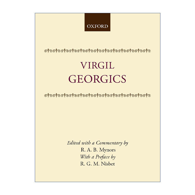英文原版 Georgics 维吉尔 农事诗 牛津古典研究读本 英文版 进口英语原版书籍