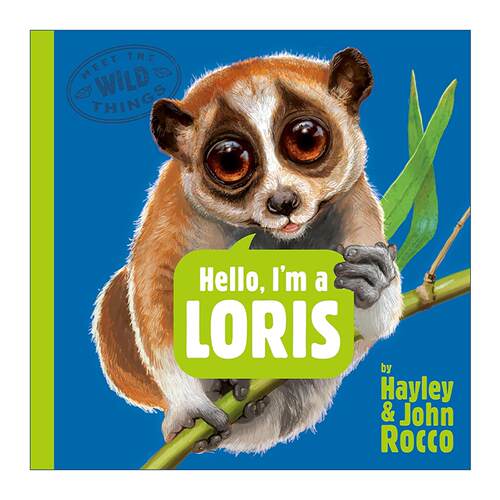 英文原版 Hello  I'm a Loris Meet the Wild Things 06 你好 我是懒猴 遇见野生动物系列6 儿童精装科普百科绘本 凯迪克银奖得主