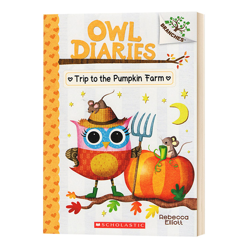 猫头鹰日记11 南瓜农场之旅 英文原版 Owl Diaries #11 Trip to the Pumpkin Farm 学乐大树系列 英文版 进口英语书儿童图书