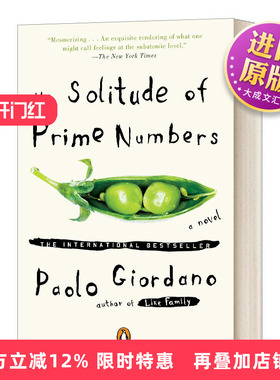 英文原版 Solitude of Prime Numbers 质数的孤独 豆瓣推荐 英文版 进口英语原版书籍 英语小说