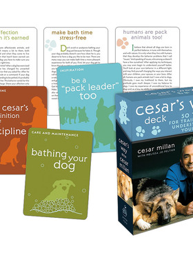 英文原版 Cesar's Way Deck 训练和理解你的狗的50个技巧 Cesar Millan 英文版 进口英语原版书籍