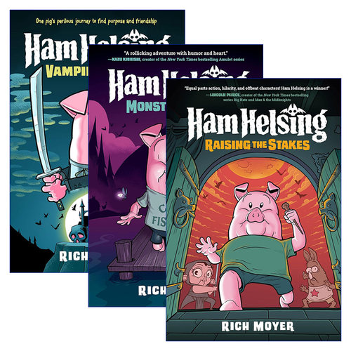 英文原版 Ham Helsing 汉姆赫辛系列3册 精装全彩漫画绘本图画书 图像式冒险图像式小说 历险探奇故事 英文版 进口英语原版书籍