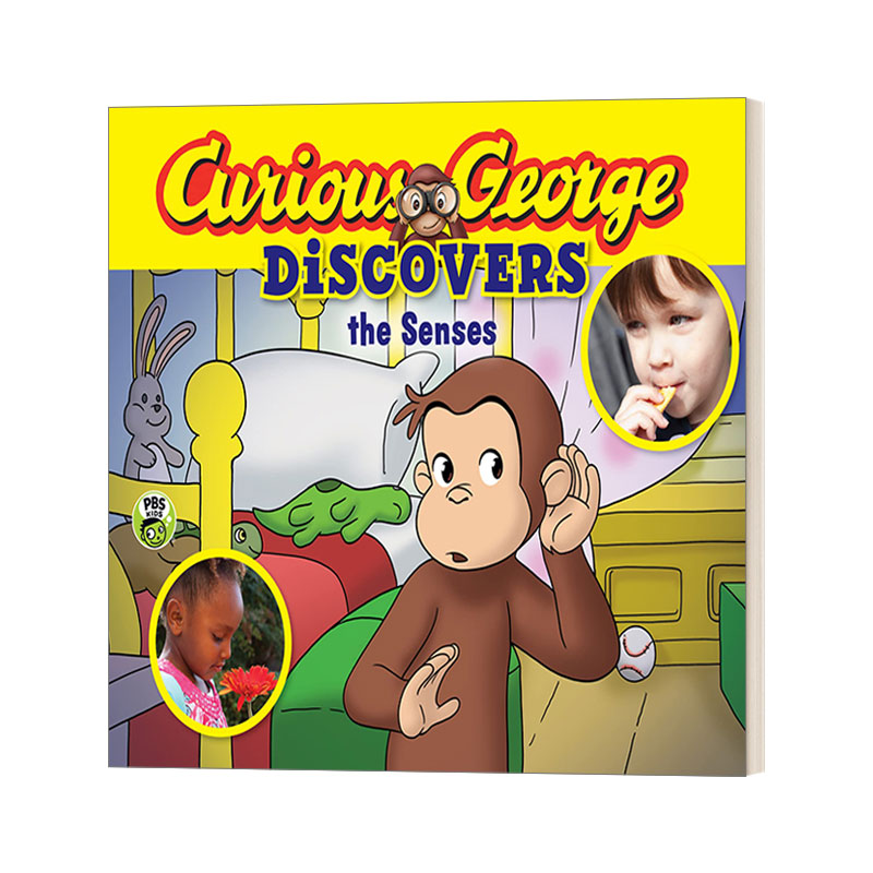 英文原版 Curious George Discovers the Senses 好奇猴乔治科普故事 感觉 Science Storybook 英文版 进口英语原版书籍