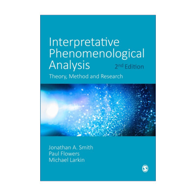 英文原版 Interpretative Phenomenological Analysis 解释现象学分析 理论 方法与实验 英文版 进口英语原版书籍
