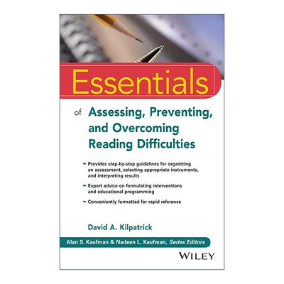 英文原版 Essentials of Assessing  Preventing 评估 预防与克服阅读困难精要 英文版 进口英语原版书籍