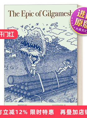 英文原版 The Epic of Gilgamesh 吉尔伽美什史诗 插画版 Kent H. Dixon 英文版 进口英语原版书籍