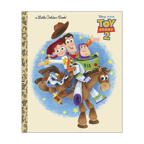 英文原版 Toy Story 2 Little Golden Book 玩具总动员2 迪士尼 皮克斯 兰登书屋精装小金书 同名电影改编 英文版进口英语原版书籍