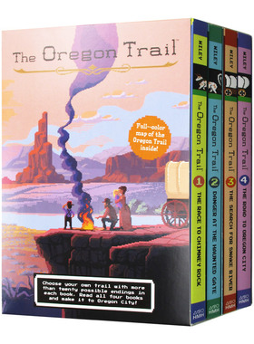 英文原版 The Oregon Trail 俄勒冈之旅4本套 送海报地图 套装 Jesse Wiley 英文版 进口英语原版书籍儿童图书
