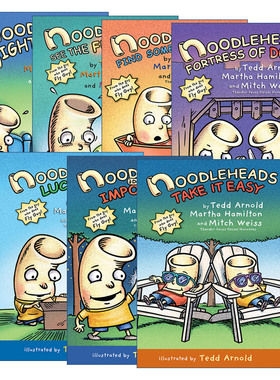 英文原版 Noodlehead 傻瓜面条头小子7册 爆笑漫画 儿童课外读物 和谐幽默全彩漫画故事书 英文版 进口英语原版书籍