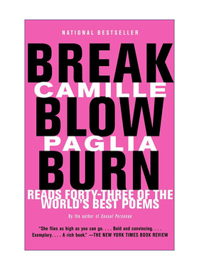 英文原版 Break Blow Burn 破 吹 烧 经典诗歌选集 Camille Paglia 英文版 进口英语原版书籍