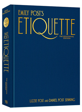 英文原版 Emily Post's Etiquette  The Centennial Edition Emily's Post's Etiquette 艾米莉·波斯特的礼仪 Lizzie Post 进口书