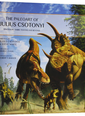 The Paleoart of Julius Csotonyi 英文原版 古兽横行 恐龙画作 恐龙的复活肆虐 附插图 古生物艺术作品集 英文版进口英语艺术书籍