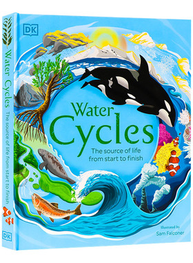 精装 英文原版 Water Cycles 水循环 水知识百科图解指南 自然地理动植物科普大全书 少儿科普读物学生环保意识 英文版儿童图书