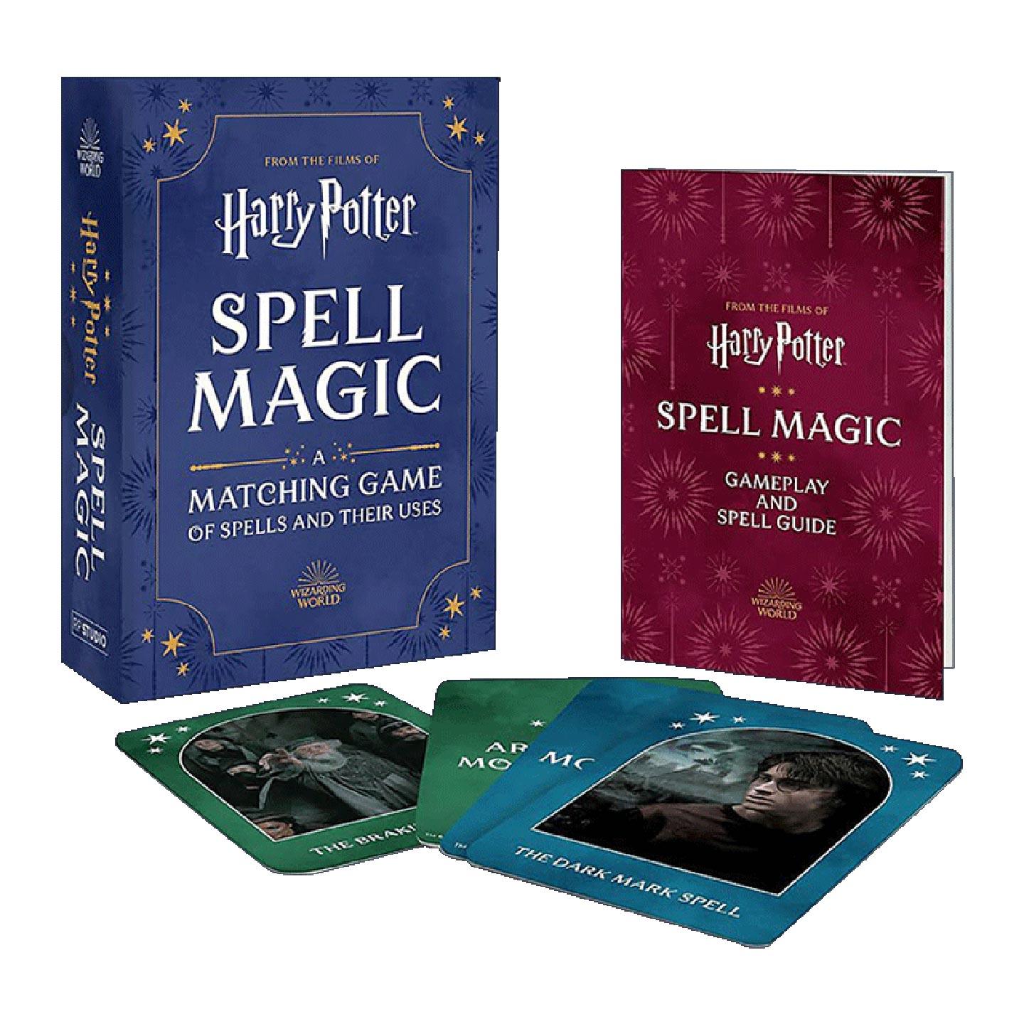 英文原版 Harry Potter Spell Magic 哈利波特魔法咒语 咒语配对游戏 含互动指南书 英文版 进口英语原版书籍