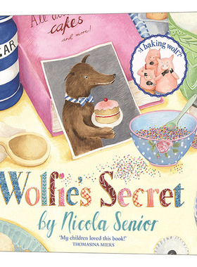 英文原版 Wolfie s Secret 狼群的秘密 儿童故事绘本图画书 趣味改编童话故事 英文版 进口英语原版书籍