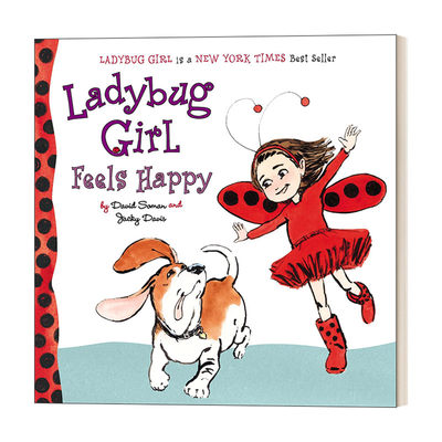 英文原版 Ladybug Girl Feels Happy 瓢虫女孩好开心 亲子幼儿绘本 David Soman 英文版 进口英语原版书籍