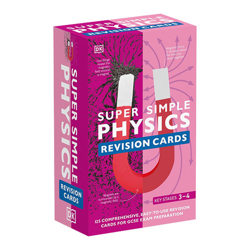 英文原版 SuperSimple Revision Cards Physics 超级简单复习卡 物理 英文版 进口英语原版书籍