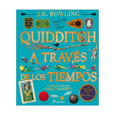 西班牙语原版 Quidditch a traves de los tiempos Edicion ilustrada 神奇的魁地奇球 哈利波特 精装插图版 进口原版书籍