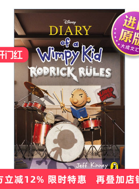 英文原版 Diary of a Wimpy Kid Rodrick Rules Book 2 小屁孩日记2 电影封面版 英文版 进口英语原版书籍