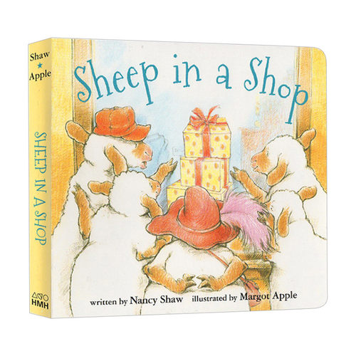英文原版绘本 Sheep in a Shop 小羊逛商店 纸板书 廖彩杏推荐 英文版 进口英语原版书籍儿童图书