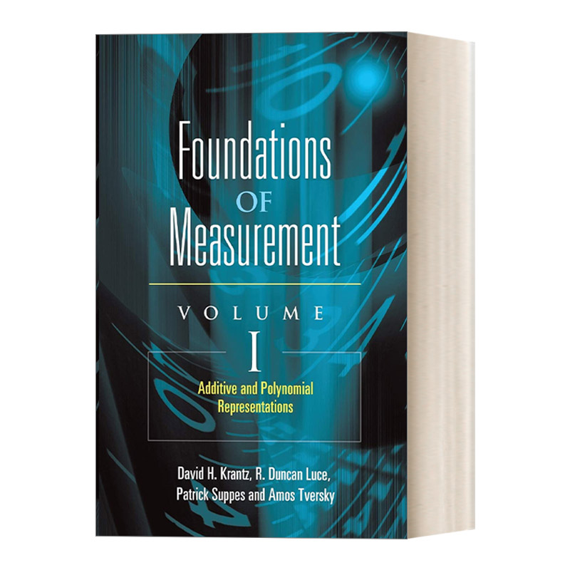 英文原版 Foundations of Measurement Volume I 测量基础卷一 加法和多项式表示 Dover数学丛书 英文版 进口英语原版书籍