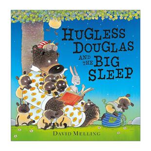 抱抱熊道格拉斯与美梦 Hugless Big 英文原版 大卫·梅林 进口英语原版 and 英文版 Douglas 书籍 the 儿童可爱治愈绘本 Sleep