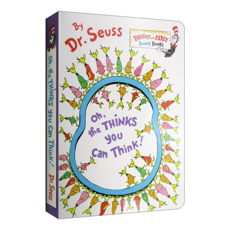英文原版 Oh The Thinks You Can Think 你能有多少奇思妙想 儿童启蒙纸板书 Dr Seuss 苏斯博士 亲子共读绘本