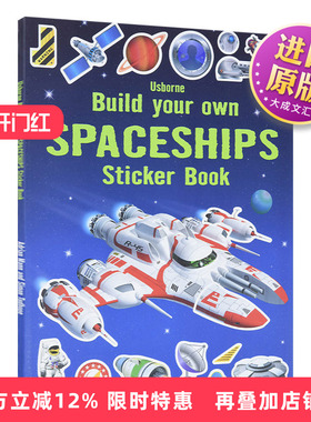 英文原版 Build your own Spaceships Sticker book 建立自己的宇宙飞船贴纸书 英文版 进口英语原版书籍