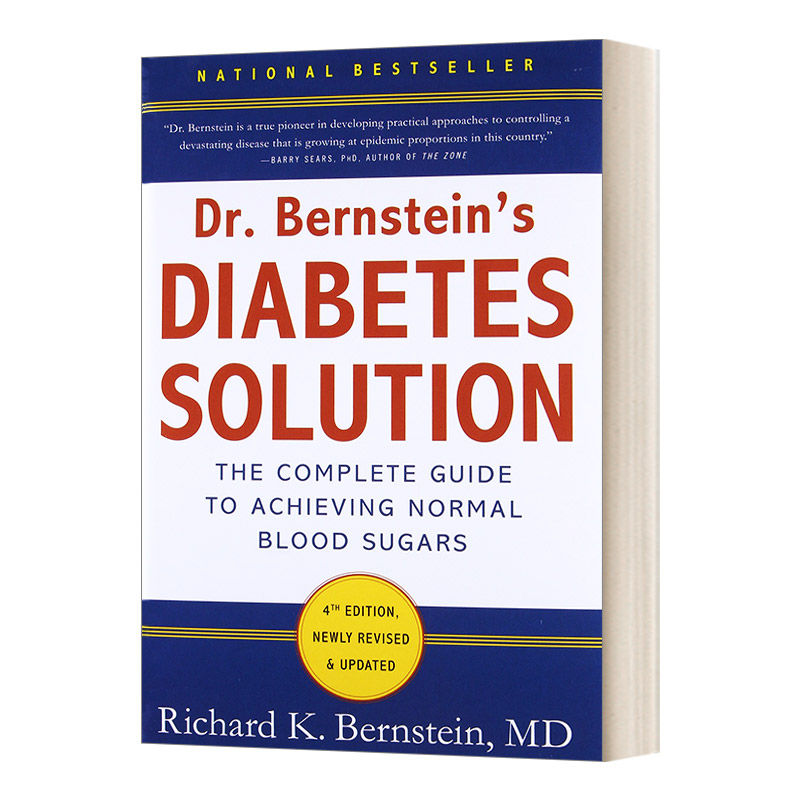 精装 英文原版 Dr. Bernstein's Diabetes Solution 理查德·伯恩斯坦的糖尿病方案全解 英文版 进口英语原版书籍