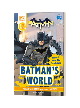 英文原版 DK Readers Level 2 DC Batman's World Meet the Dark Knight DK分级读物L2 DC蝙蝠侠的世界 遇见黑暗骑士 英文版进口书