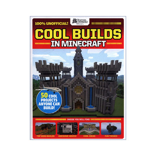 游戏大师 GamesMaster 英文原版 我 进口英语原版 Cool 英文版 Presents 书籍 Builds 世界建筑指南 Minecraft
