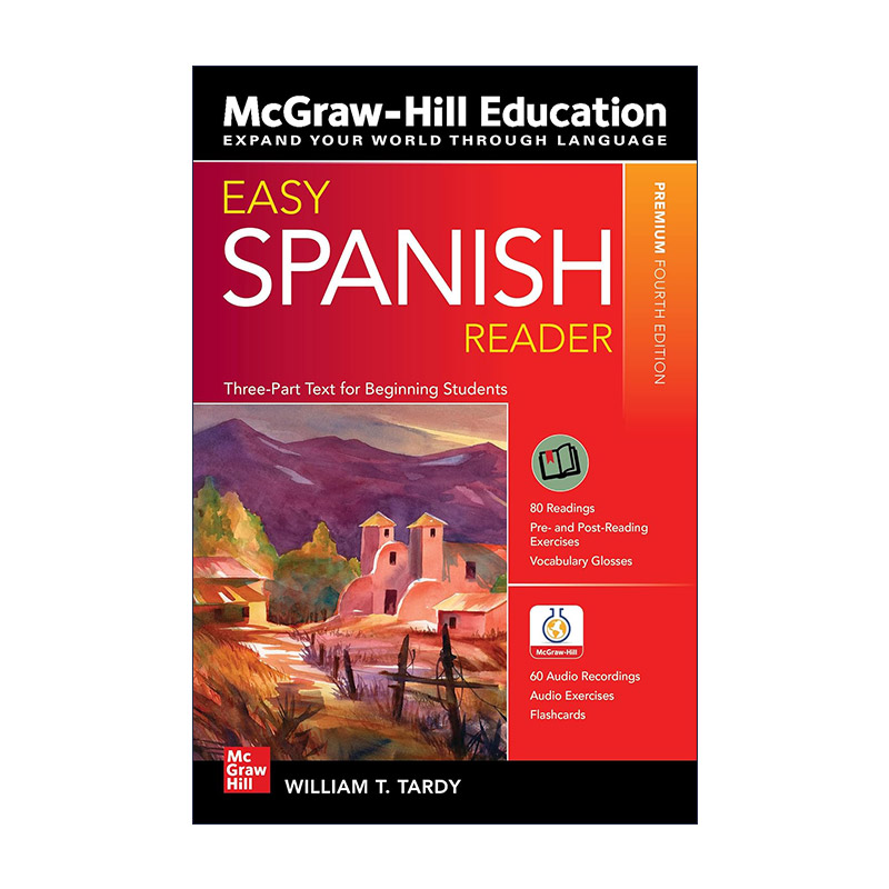原版 Easy Spanish Reader 轻松西班牙语阅读 第4版 进口原版书籍