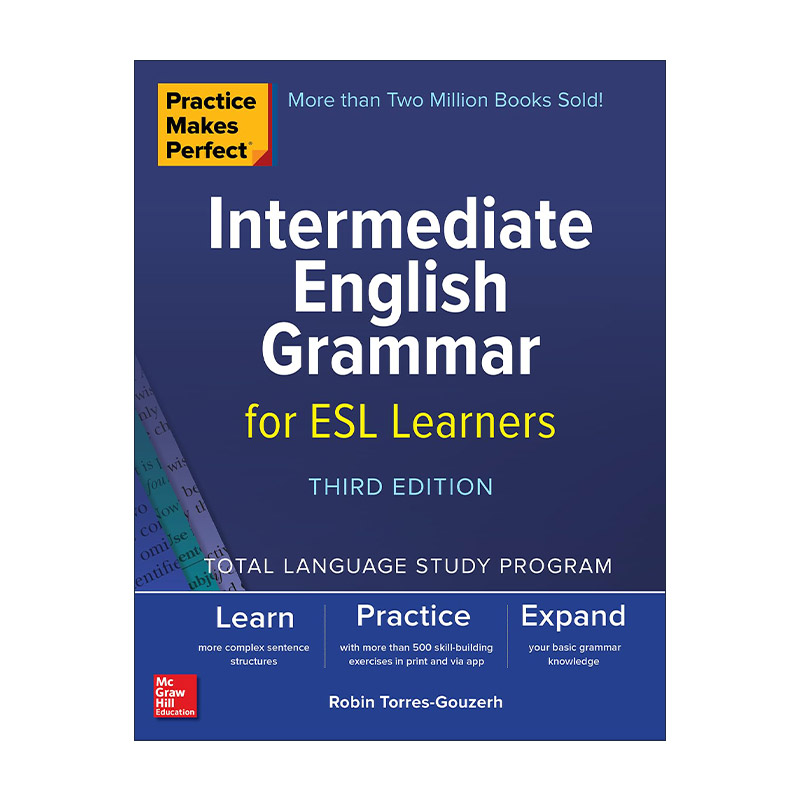 英文原版 Practice Makes Perfect Intermediate English Grammar for ESL Learners 孰能生巧 中级英语语法 第3版 进口英语书籍