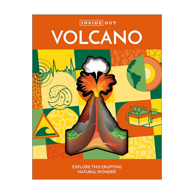 英文原版 Inside Out Volcano 探寻火山 儿童科普百科绘本精装 英文版 进口英语原版书籍