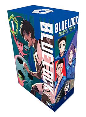 英文原版 Blue Lock Season 1 Part 2 Manga Box Set 蓝色监狱 蓝色禁区 第一季 第二部分7-11卷漫画盒装套装 进口英语原版书籍