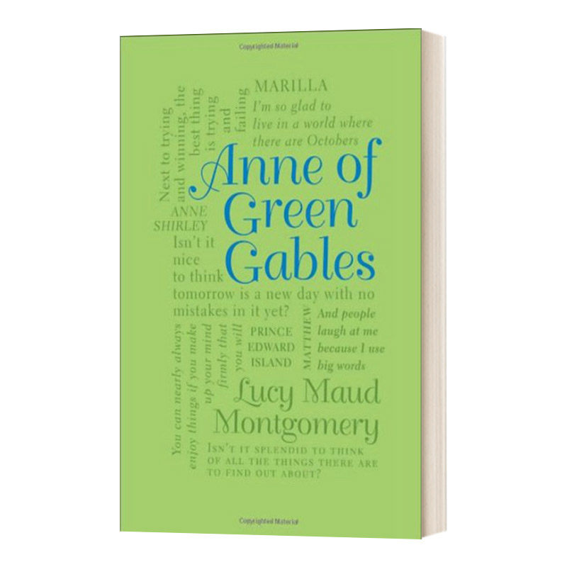 英文原版 Anne of Green Gables 绿山墙的安妮 Word Cloud Classics 软精装 英文版 进口英语原版书籍