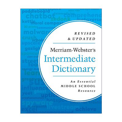 英文原版 Merriam-Webster’s Intermediate Dictionary 韦氏中级英语词典 精装 英文版 进口英语原版书籍
