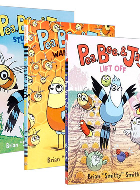 英文原版 Pea  Bee  & Jay 豌豆、蜜蜂和松鸦3册 Stuck Together/Wannabees/Lift Off 英文版 进口英语原版书籍