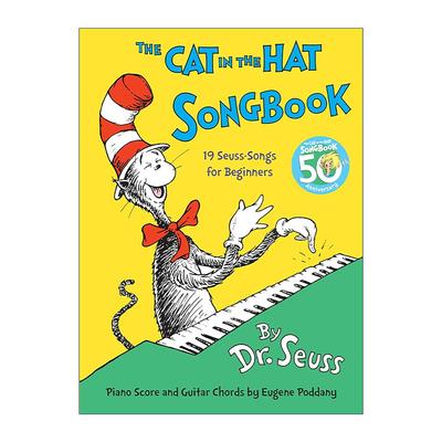 英文原版 The Cat in the Hat Songbook 戴帽子的猫歌曲书 苏斯博士 50周年纪念精装收藏版 英文版 进口英语原版书籍