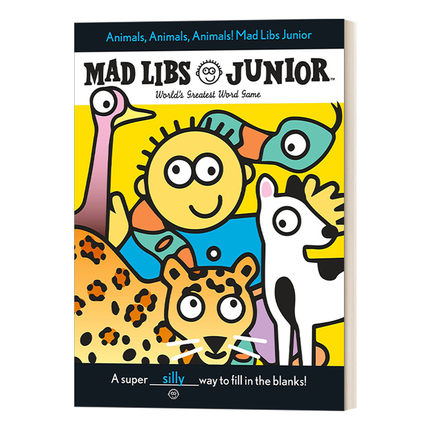 英文原版 Animals  Animals  Animals! Mad Libs Junior 动物，动物，动物！ 儿童英语文字游戏 英文版 进口英语原版书籍