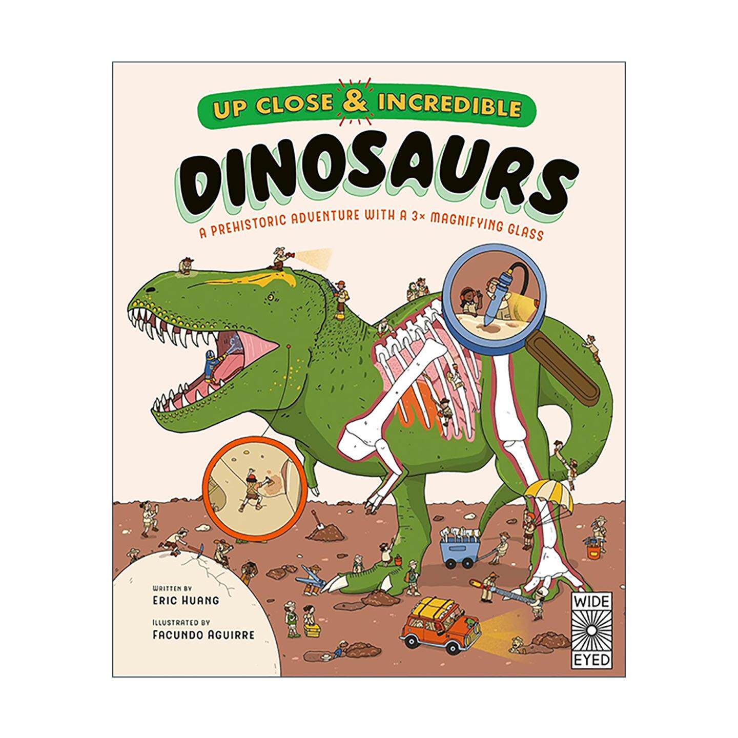 英文原版 Up Close and Incredible Dinosaurs 放大看看难以置信的恐龙 儿童科普百科精装绘本 英文版 进口英语原版书籍