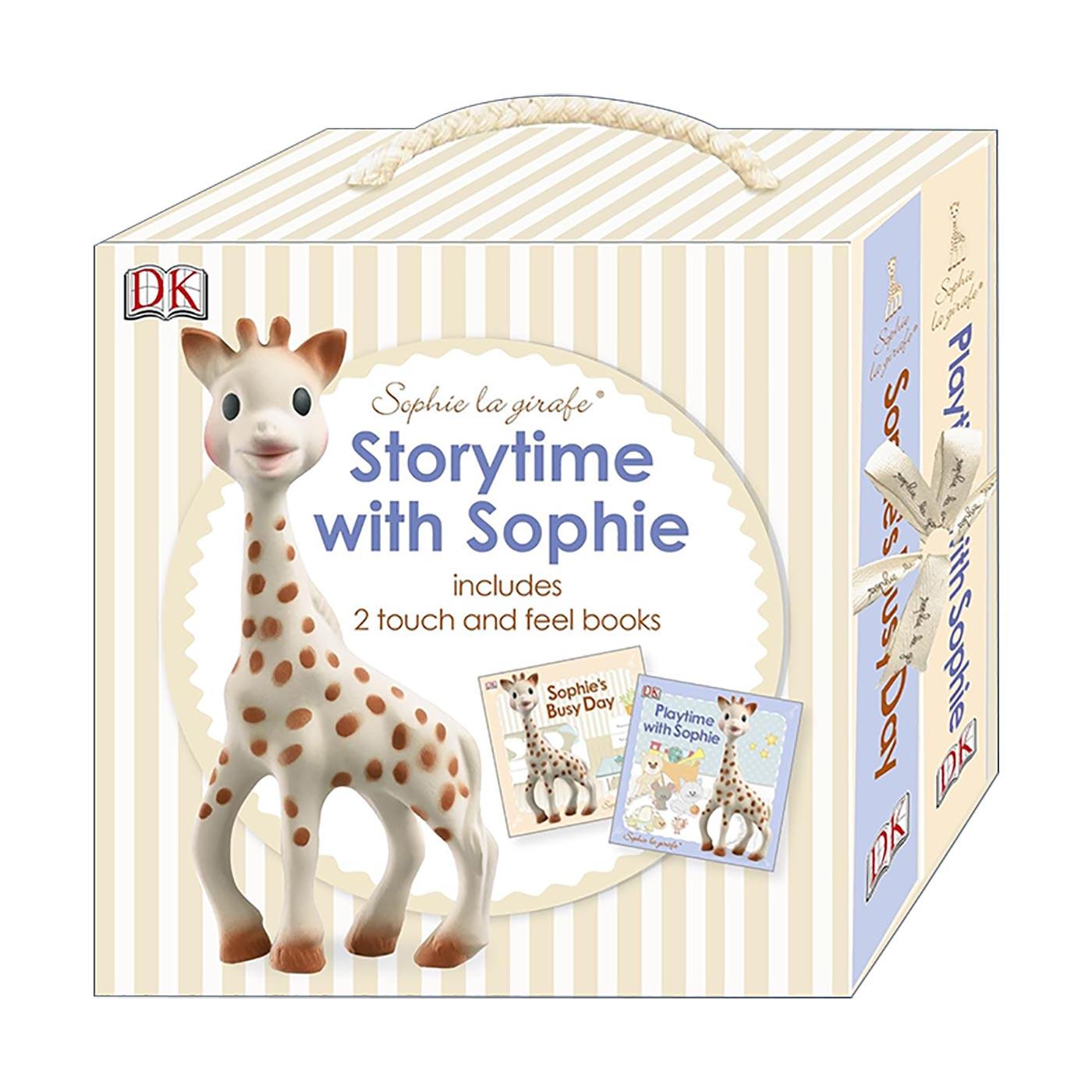 英文原版 Storytime with Sophie 苏菲长颈鹿 两册儿童触摸纸板书套装 DK儿童绘本 英文版 进口英语原版书籍