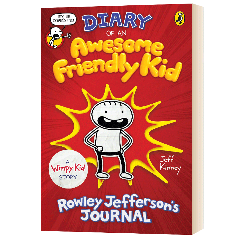 英文原版 Diary of an Awesome Friendly Kid: Rowley Jeffersons Journal 小屁孩日记番外篇 英文版儿童图书