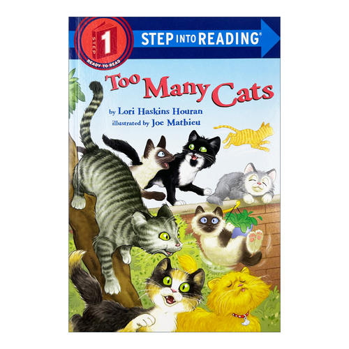 英文原版 Step into Reading 1 - Too Many Cats 好多好多猫 英文版 进口英语原版书籍