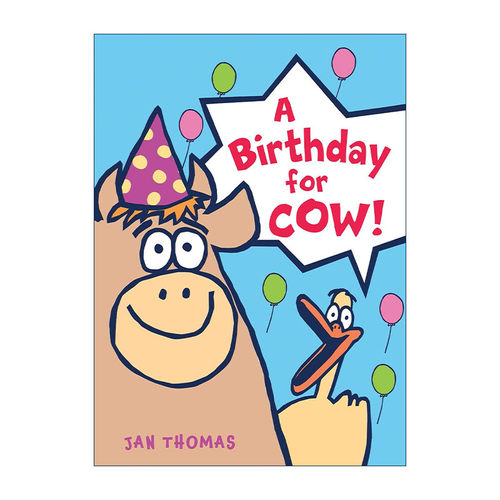 英文原版 A Birthday for Cow 小牛的生日 咯咯笑系列 精装图画书 英文版 进口英语原版书籍