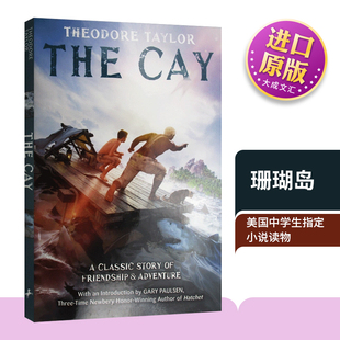 老人男孩友谊 书籍儿童图书 Cay 进口英语原版 英文版 西奥多·泰勒 荒岛求生记 珊瑚礁 珊瑚岛 The 英文原版