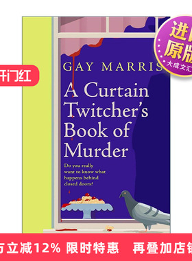 英文原版 A Curtain Twitcher's Book of Murder 窗帘后的谋杀手札 Gay Marris 畅销黑色幽默小说 英文版 进口英语原版书籍