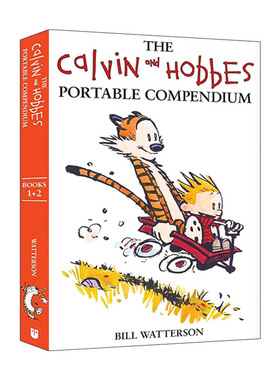 英文原版 The Calvin and Hobbes Portable Compendium Set 1 卡尔文与霍布斯 便携式漫画2册装 英文版 进口英语原版书籍