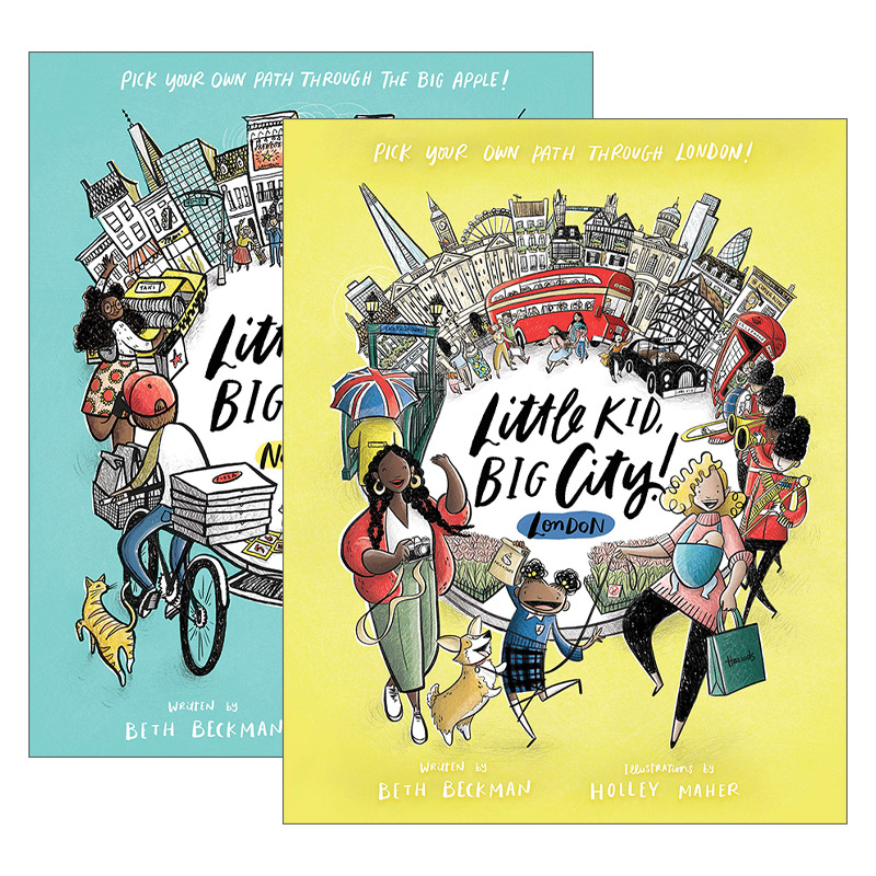 英文原版 Little Kid Big City! 小孩子,大城市系列2册 旅游主题儿童科普百科 Beth Beckman 伦敦篇 纽约篇 英文版 进口英语书籍